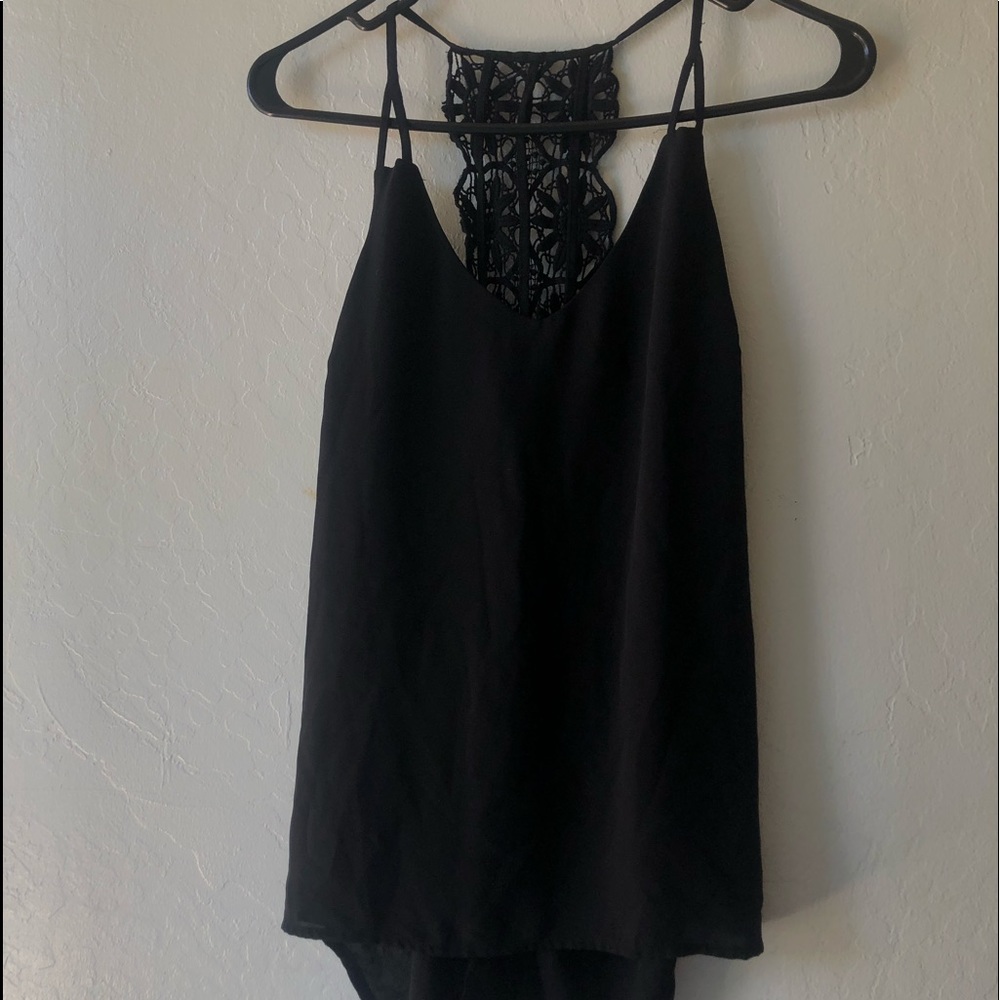 Black woman styled tank top